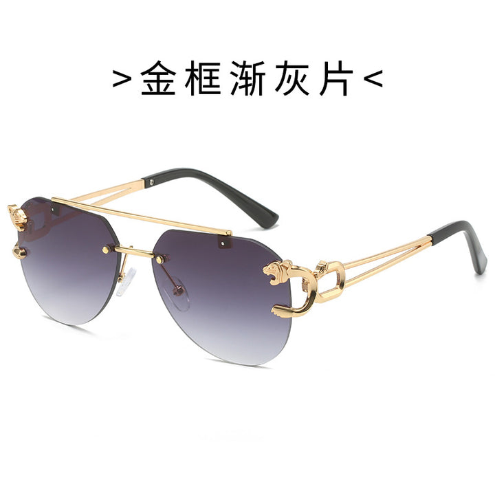 Damen Designer-Sonnenbrille mit elegantem Metallrahmen und polarisierenden Gläsern Karnz