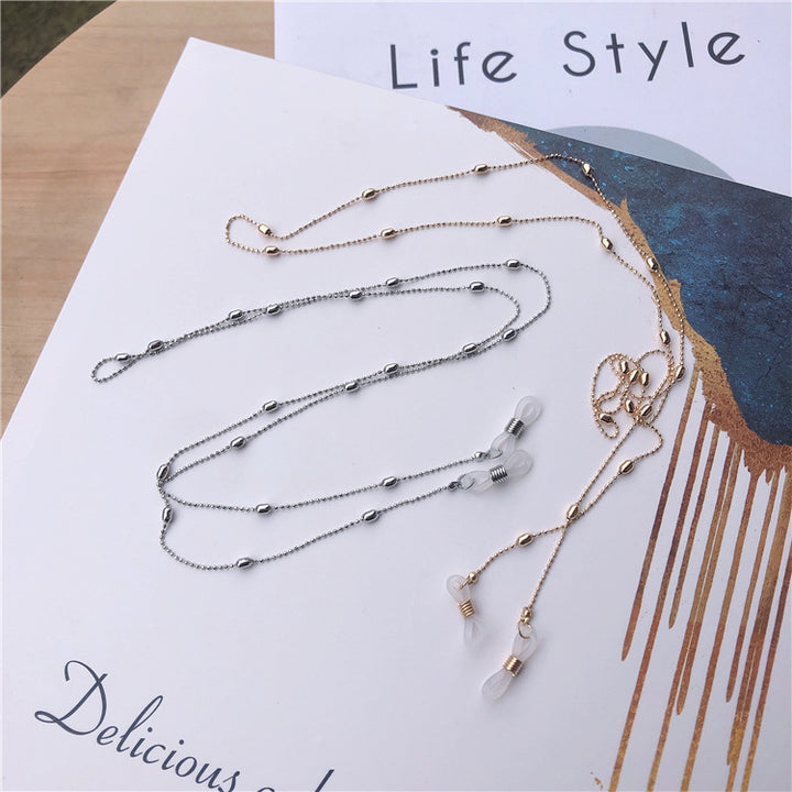 Stylische Metallkette Brillenhalter Karnz