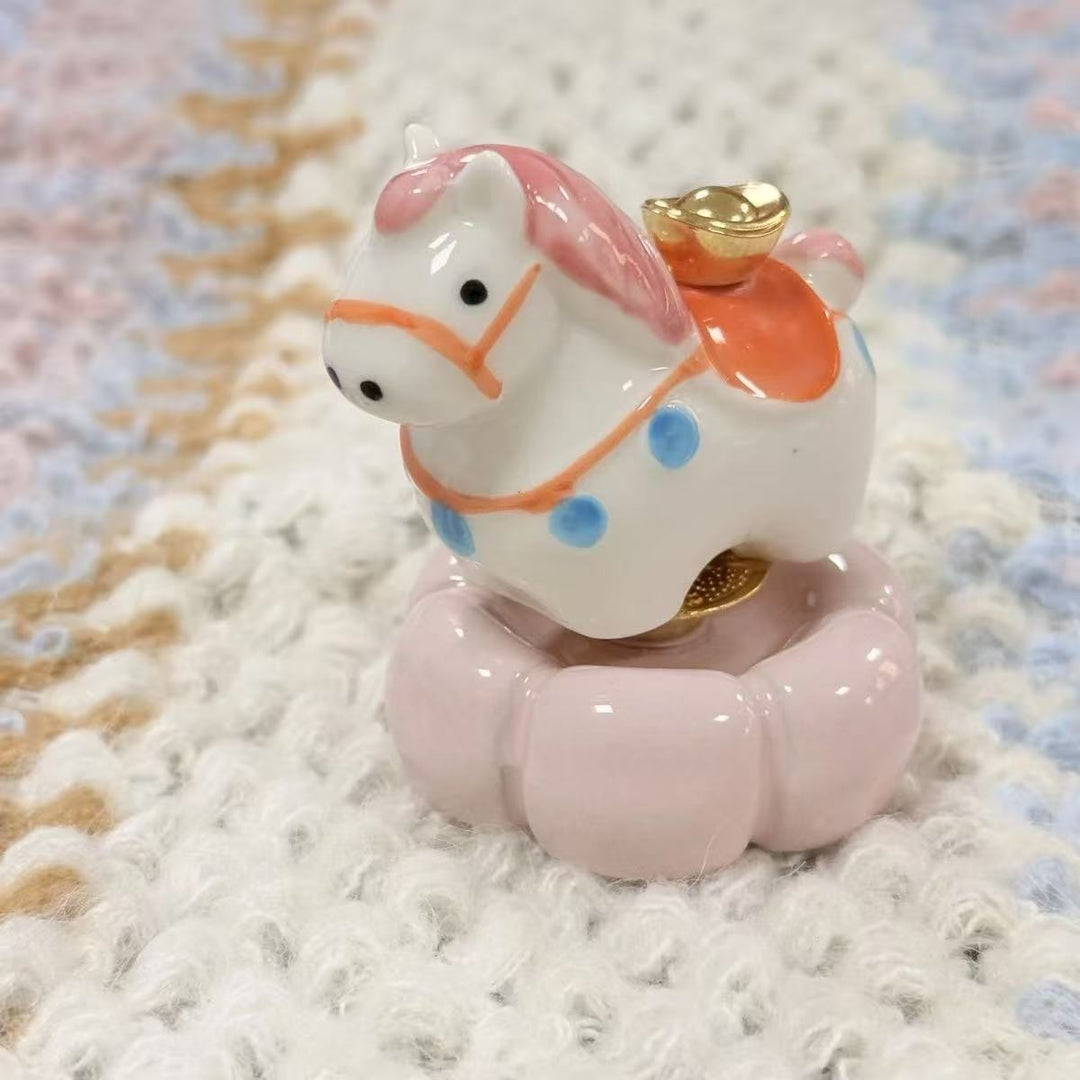 Keramische Drehende Pony Ornamentvase