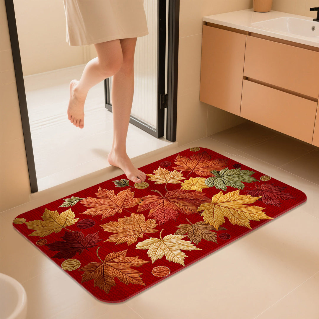 Badezimmer Floral Bestickte Matte