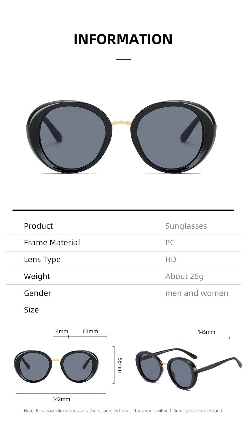 Damen Vintage Sonnenbrille im eleganten Schilddesign Karnz