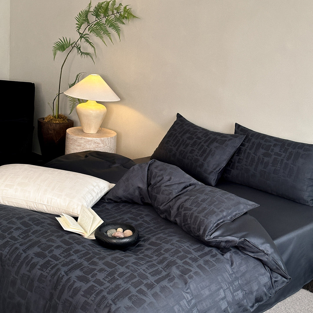 Luxury Jacquard Cotton Duvet Cover Set