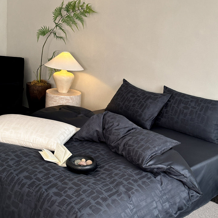 Luxury Jacquard Cotton Duvet Cover Set