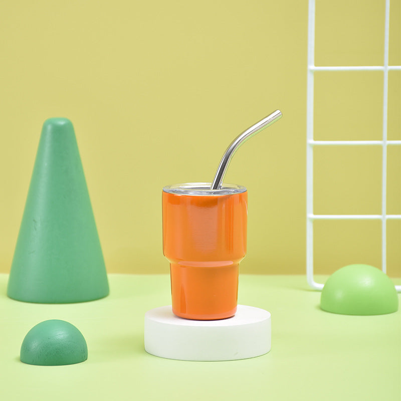 Unisex Isolierter Trinkbecher mit Edelstahlstrohhalm Karnz