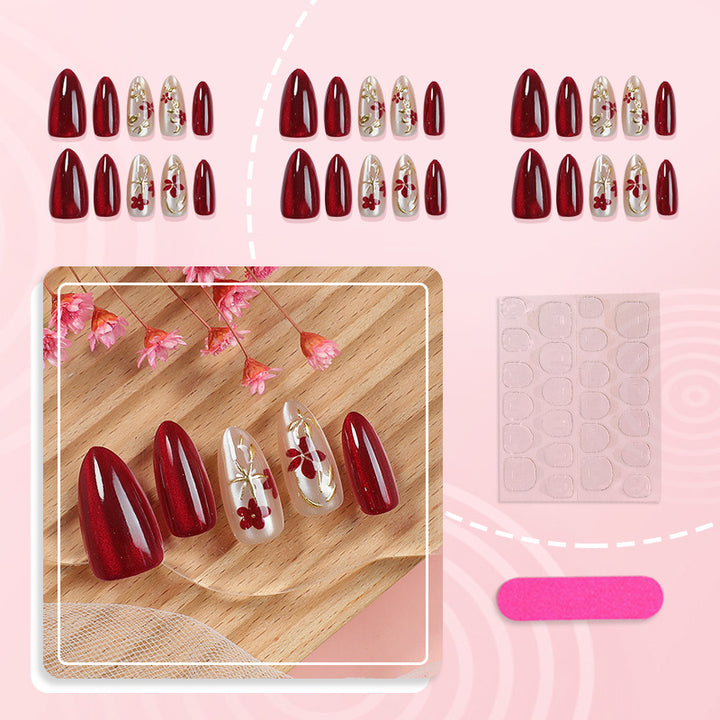 Blumen-Design Press-On Nagel Set