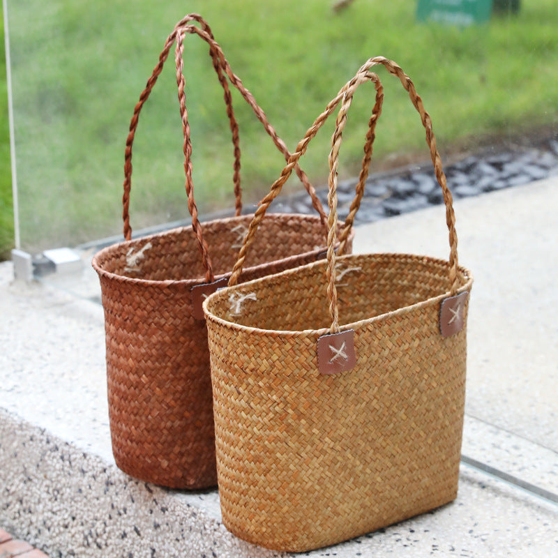 Damen Strapazierfähige Basttasche Karnz