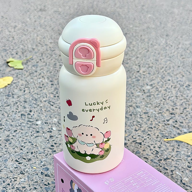 Damen Isolierte Trinkflasche mit süßem Tiermotiv Karnz