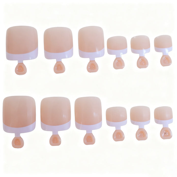 Premium French Tip Gel Nagelkunst Karnz