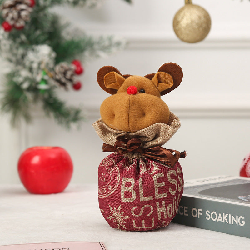 Niedlicher Weihnachtsgeschenkesack im Rentier-Design Karnz