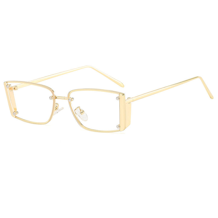 Damen Modische Sonnenbrille mit extravagantem geometrischen Rahmen Karnz