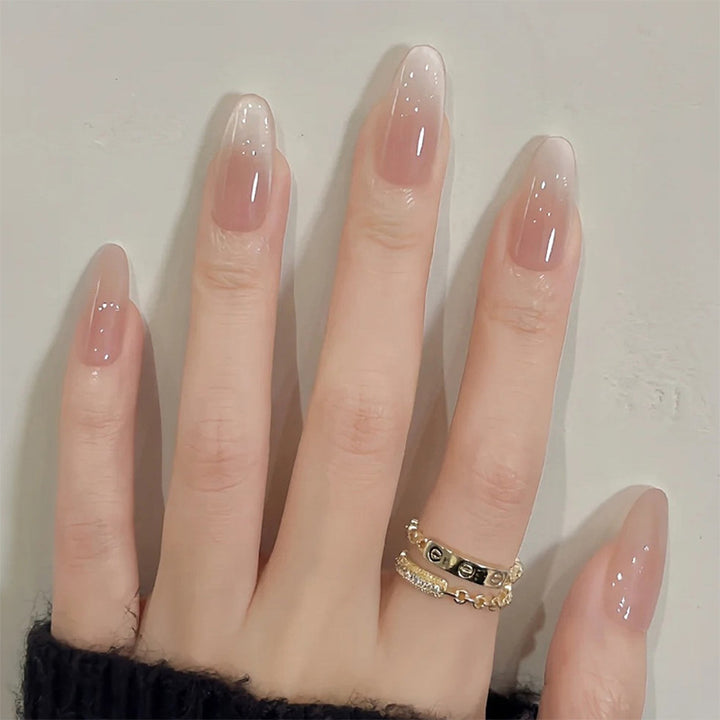 Hochwertiges Press-On Nail Set mit Gradient Design Karnz