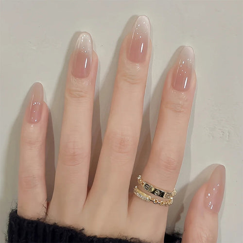 Hochwertiges Press-On Nail Set mit Gradient Design Karnz