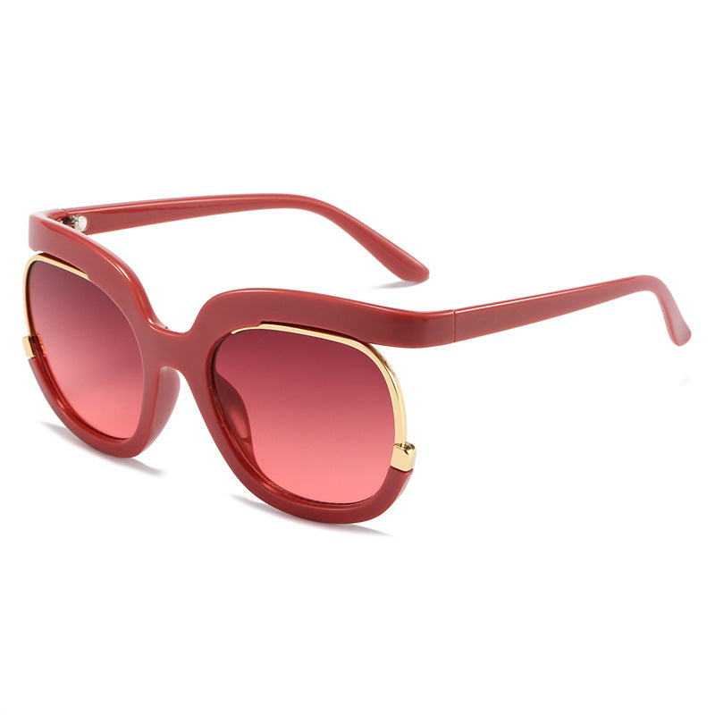 Damen Oversized Sonnenbrille mit elegantem Tortoise-Design Karnz
