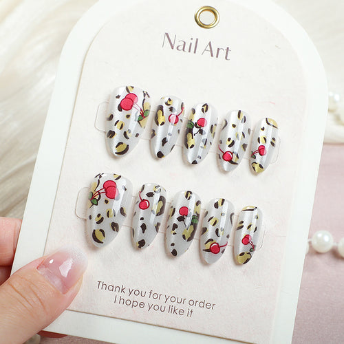Dekorativer Kirschblüten Press-On Nail Art Set