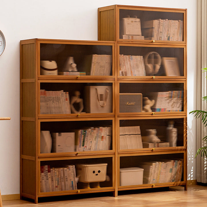 Bücherregal Mit Transparenten Glastüren Und Stabilen Ablageflächen Karnz