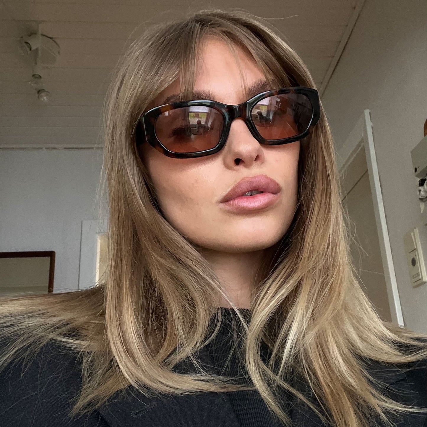 Damen modische Sonnenbrille im stilvollen, oversized Design Karnz