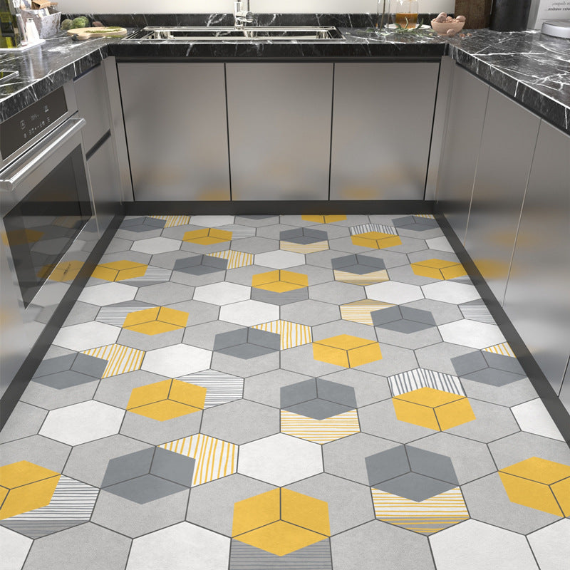 Geometrisches Wabenmuster Teppichboden