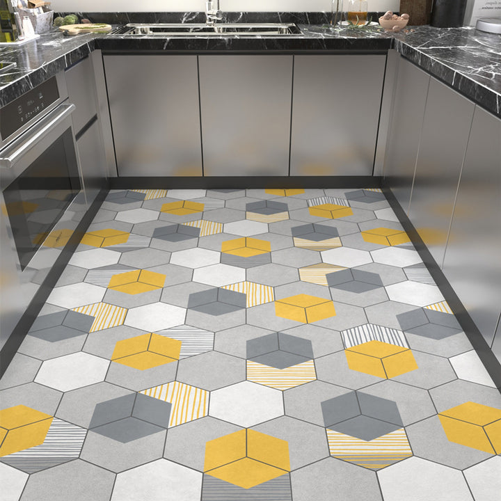 Geometrisches Wabenmuster Teppichboden