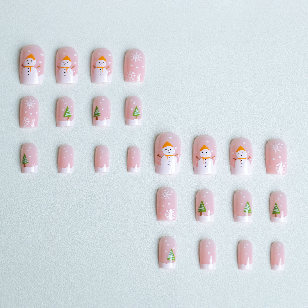 Festliches Winter-Nagelkunst-Set