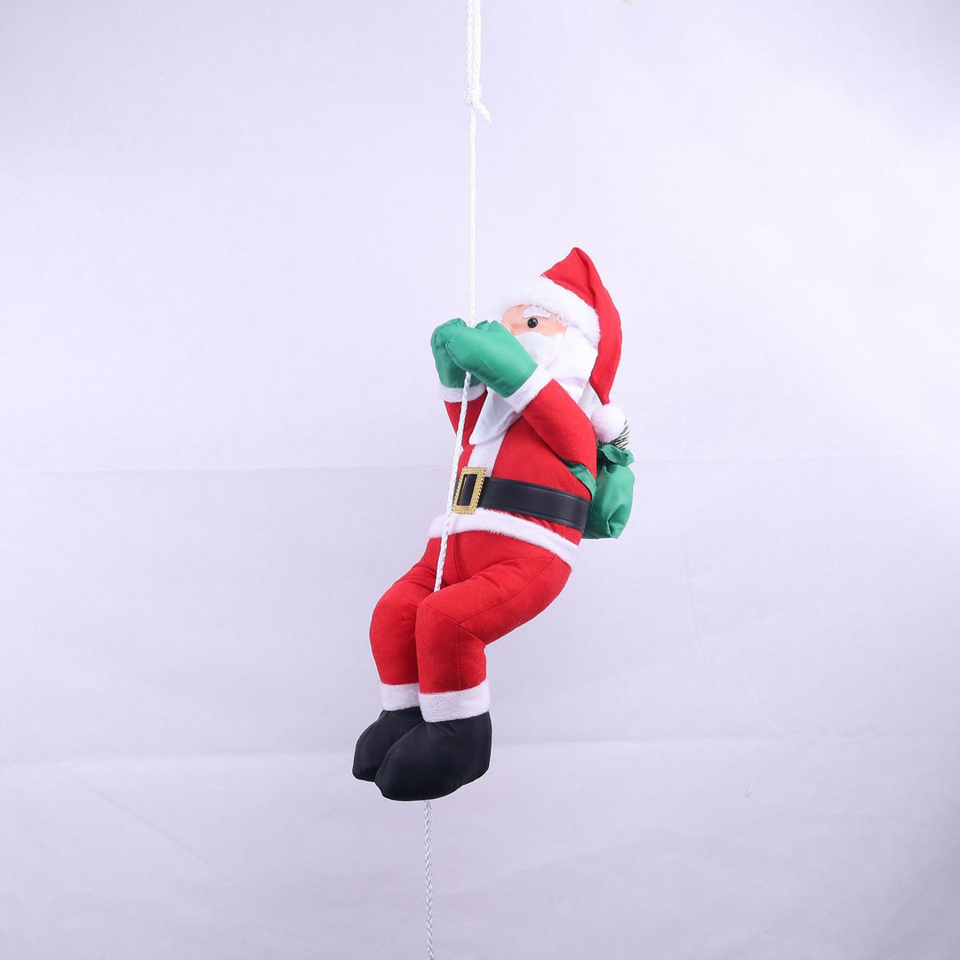 Dekorative Weihnachtsmann Figur mit Seil