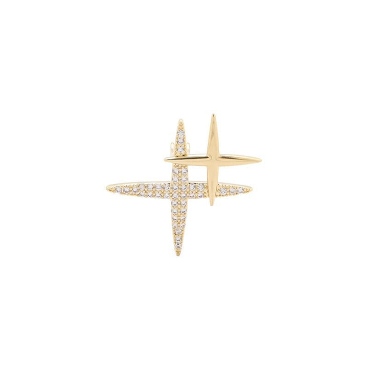 Glamouröse Brosche mit Funkelndem Strass Karnz