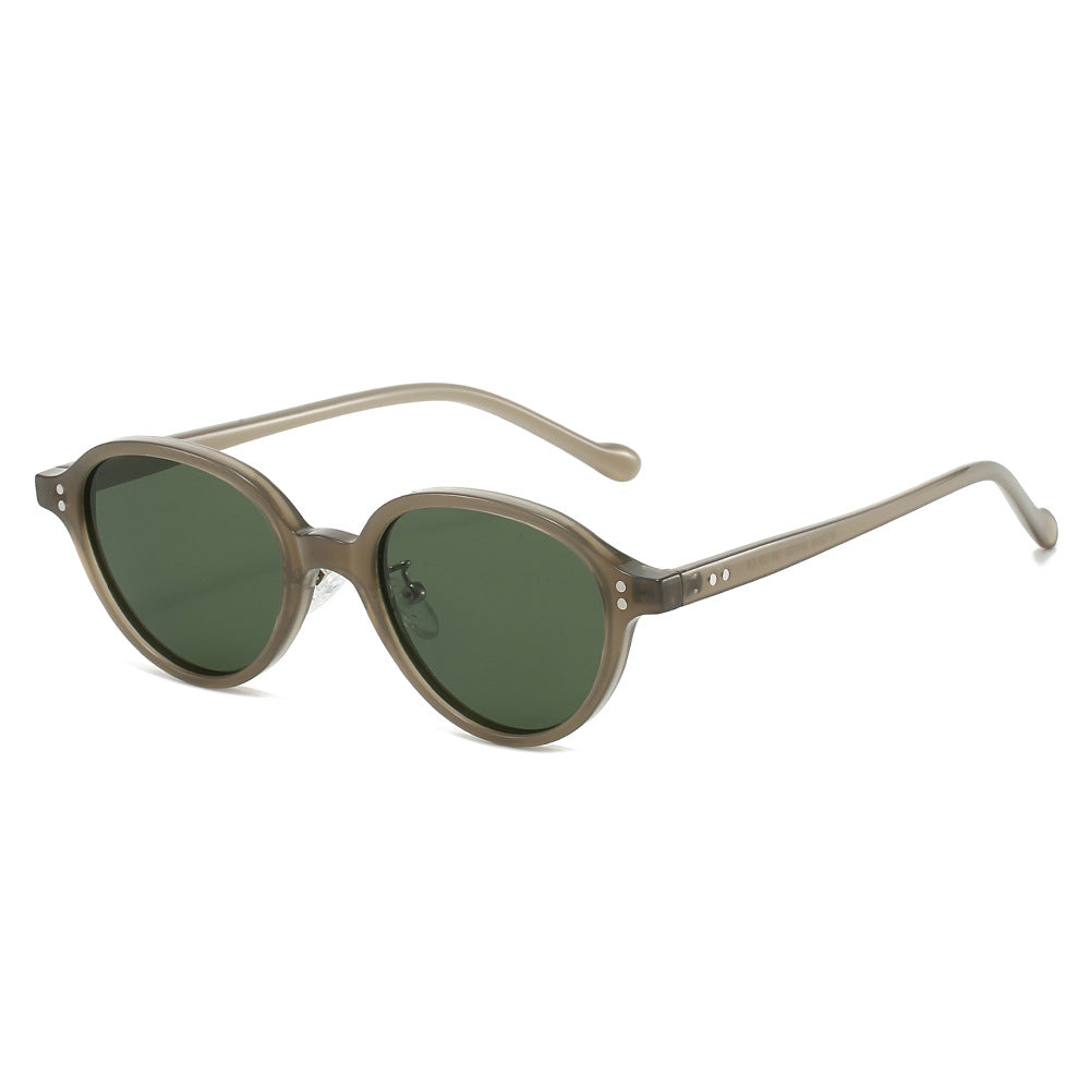 Damen Vintage-Inspirierte Sonnenbrille mit stilvollem ovalen Rahmen Karnz