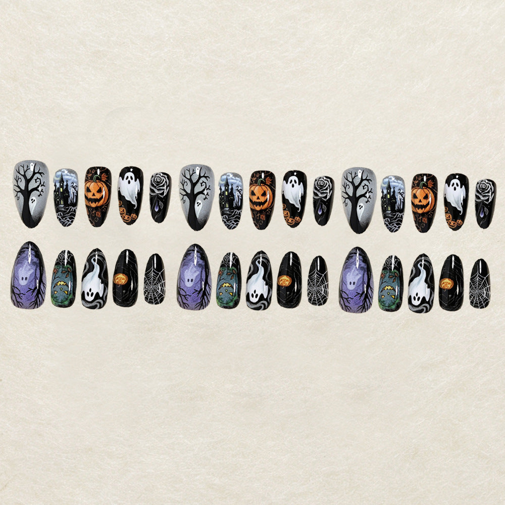 Halloween-Themen Press-On Nagelkunst Design Set Karnz