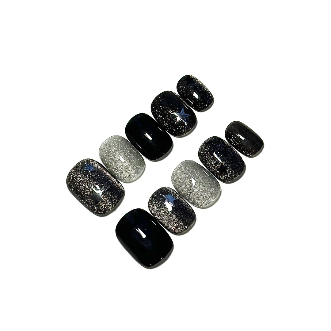 Sternen Ombre Press-On Nagelset