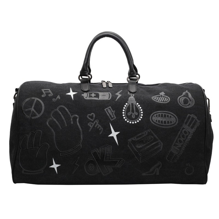 Stylischer illustrierter Canvas-Duffle-Bag Karnz