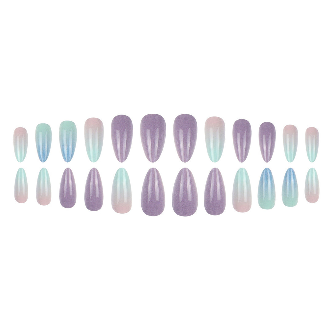 Ombre Gradient Ballerina Press-On Nägel Karnz