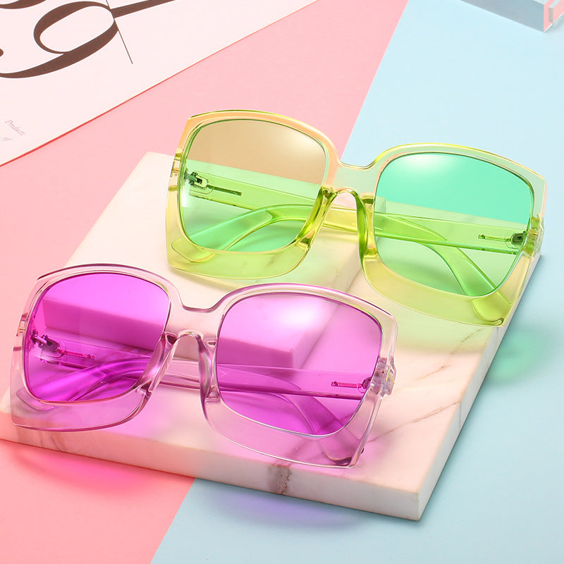 Oversized Fashion Gradient Sonnenbrille Karnz