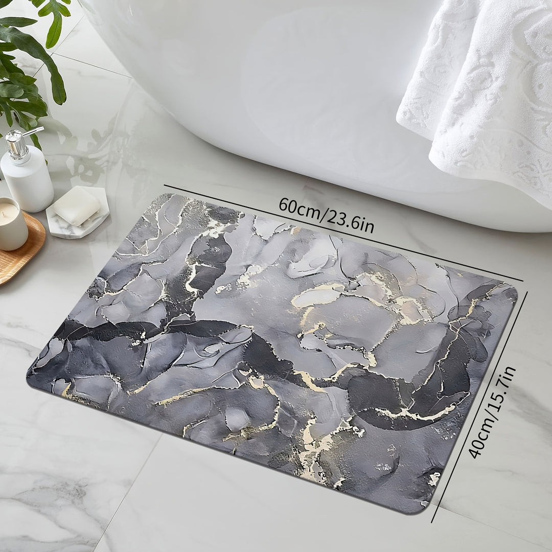 Luxuriöse Marmor Design Badematte