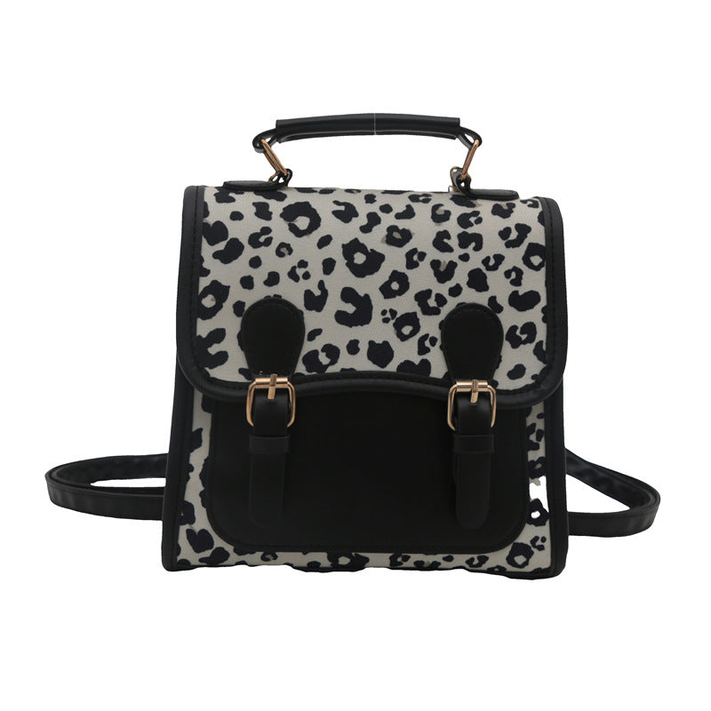 Chic Leopardenmuster Satchel Umhängetasche Karnz
