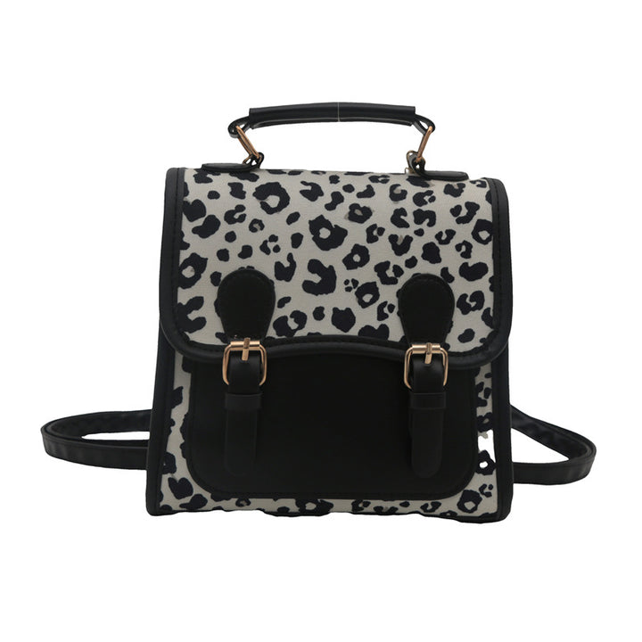 Chic Leopardenmuster Satchel Umhängetasche Karnz