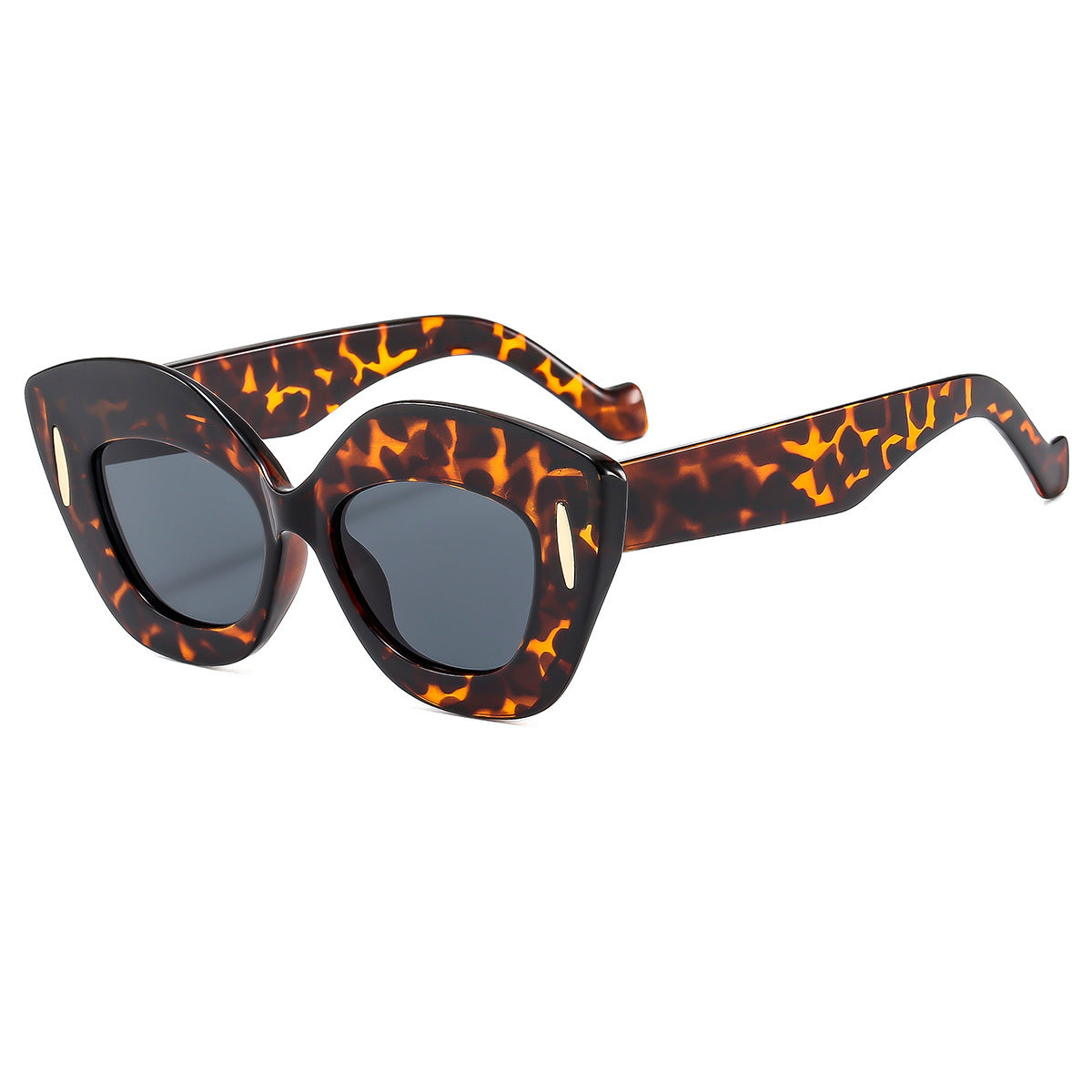 Damen Cat-Eye Sonnenbrille mit luxuriösen Designelementen Karnz