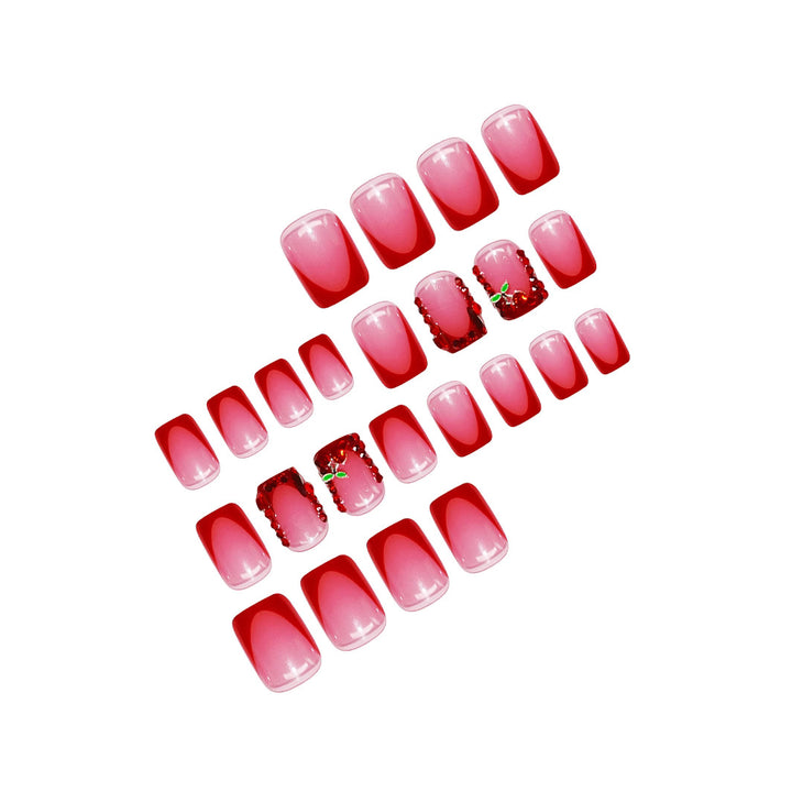 Künstlerische mit Strass verzierte Nagelveredelungen Karnz