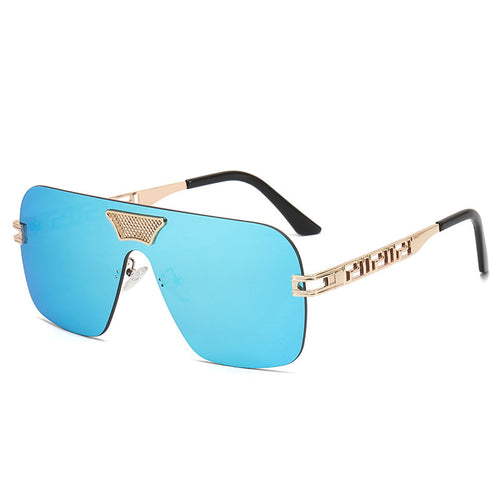 Damen modische Sonnenbrille im futuristischen Stil mit herausragendem Rahmen Karnz