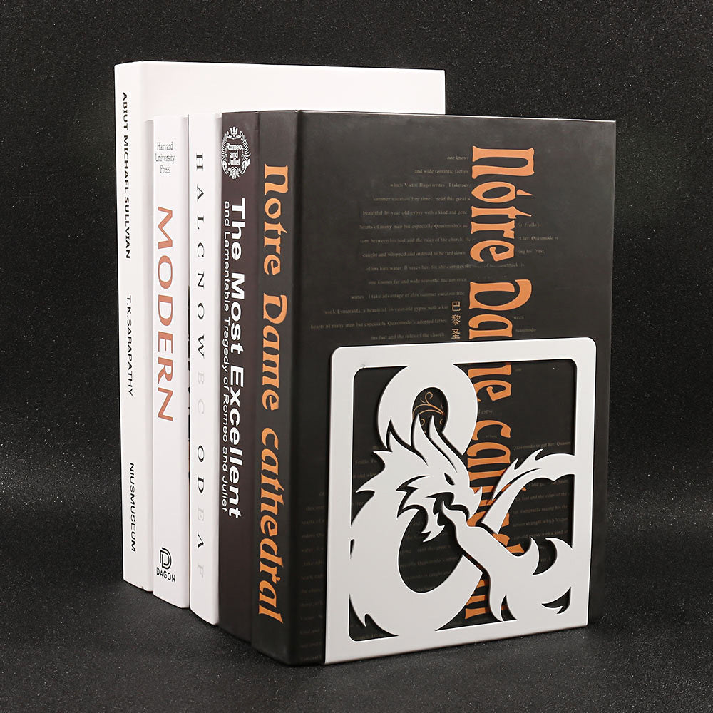 Dekorative Metall-Drachen Buchstützen