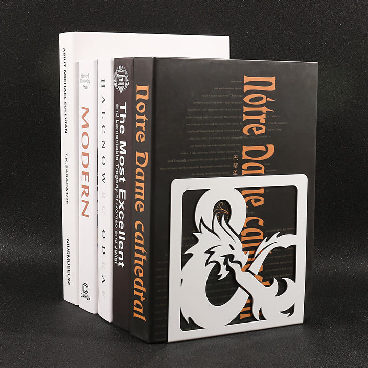 Dekorative Metall-Drachen Buchstützen