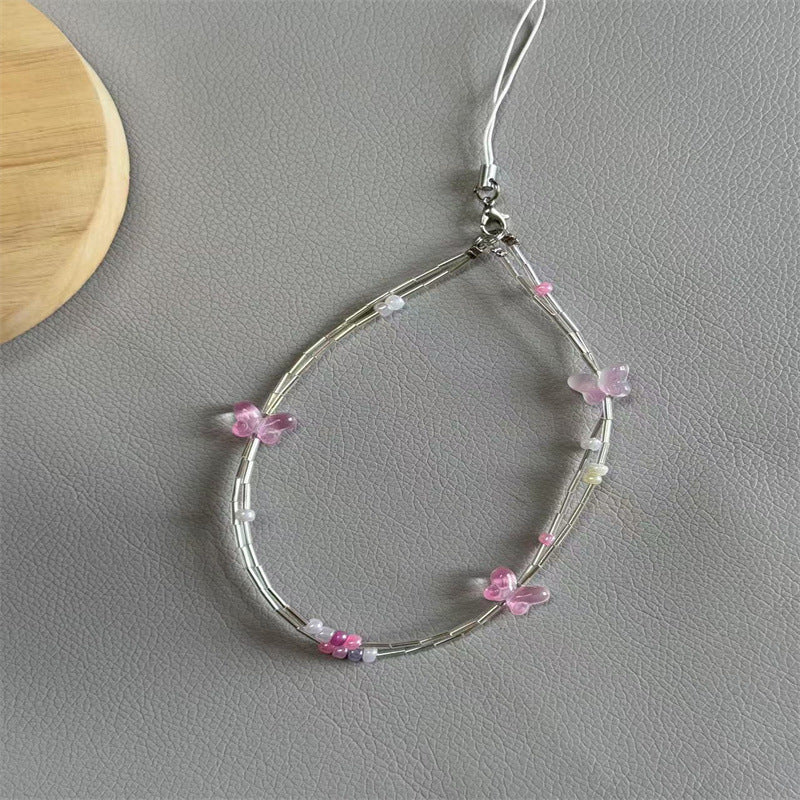 Dekorativer Schmetterlings Charm Brillenband Karnz