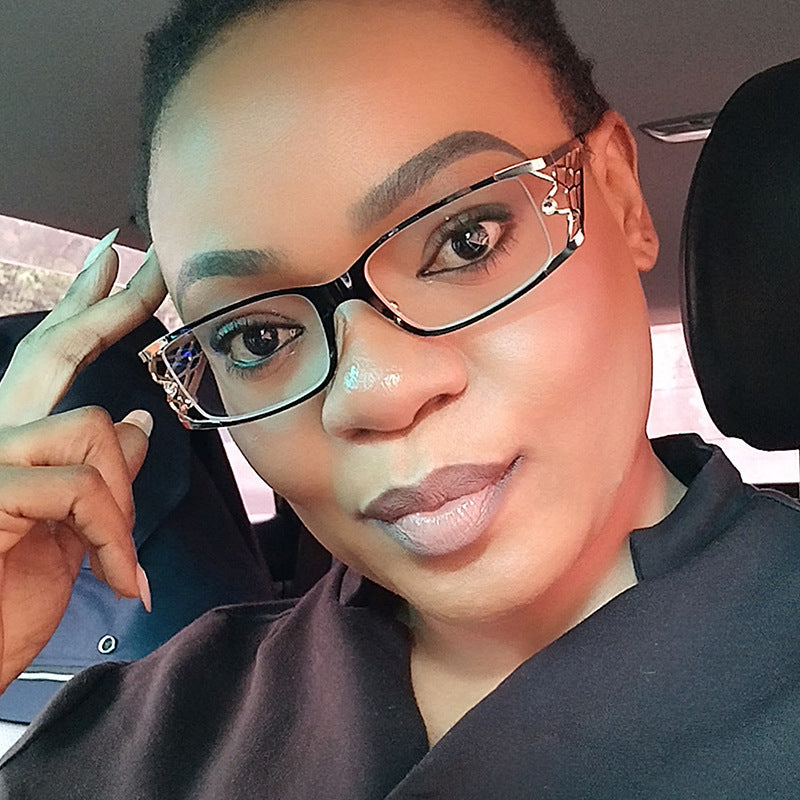 Damen modische Sonnenbrille mit strukturierendem Design und UV-Schutz Karnz