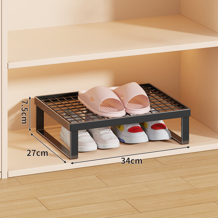 Stapelfähiger Mesh-Top Schuhregal Riser Organizer