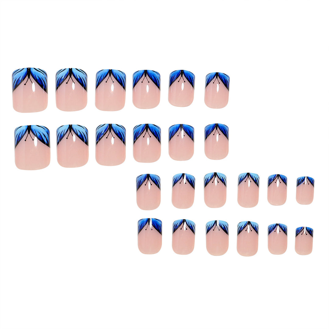 Premium Floral Design Press-On Nail Set Karnz