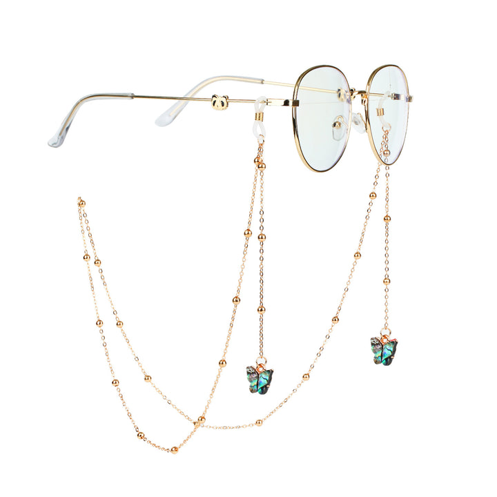 Modische Sonnenbrillen-Ketten mit Schmetterlingsanhängern Karnz