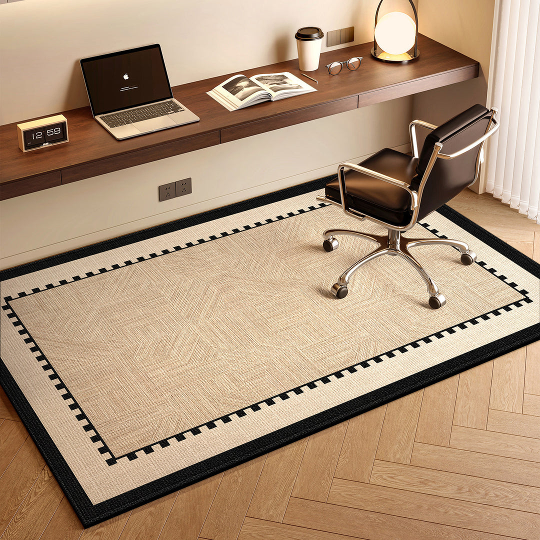 Geometrisch gemusterter Teppich für Zuhause