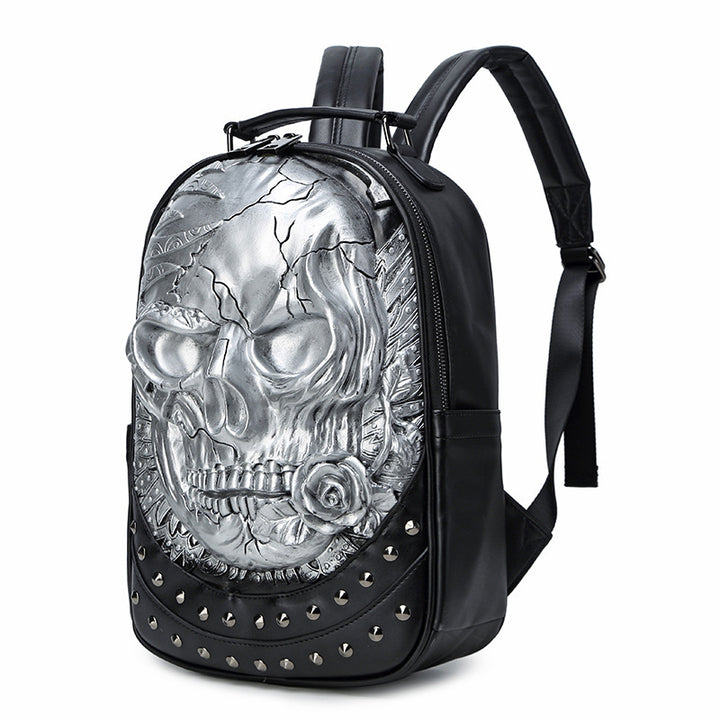 Stylischer Rucksack mit Totenkopf-Design Karnz
