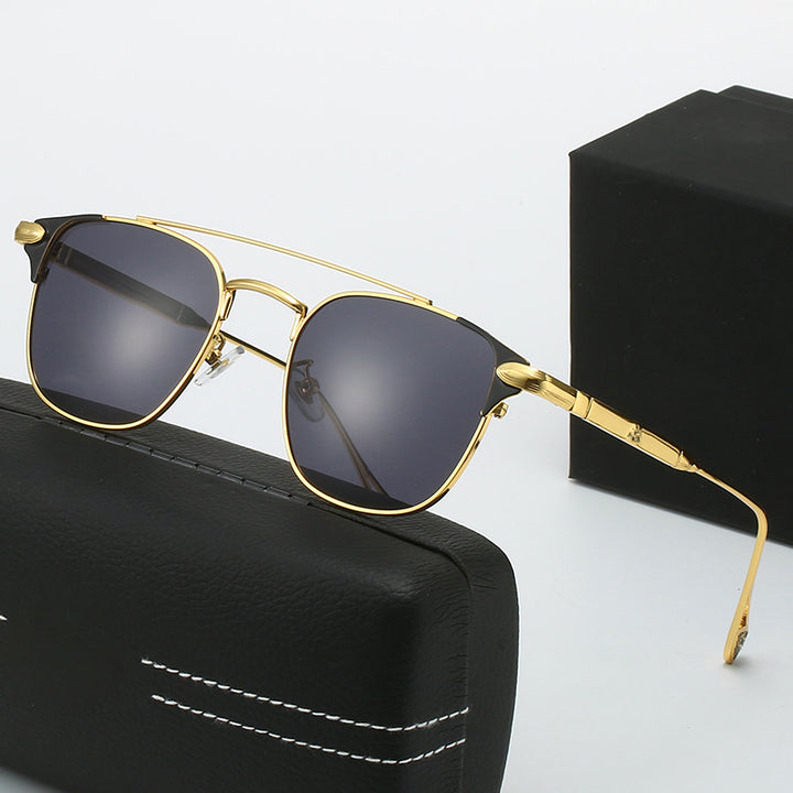 Damen modische Halbrahmen Brille Karnz