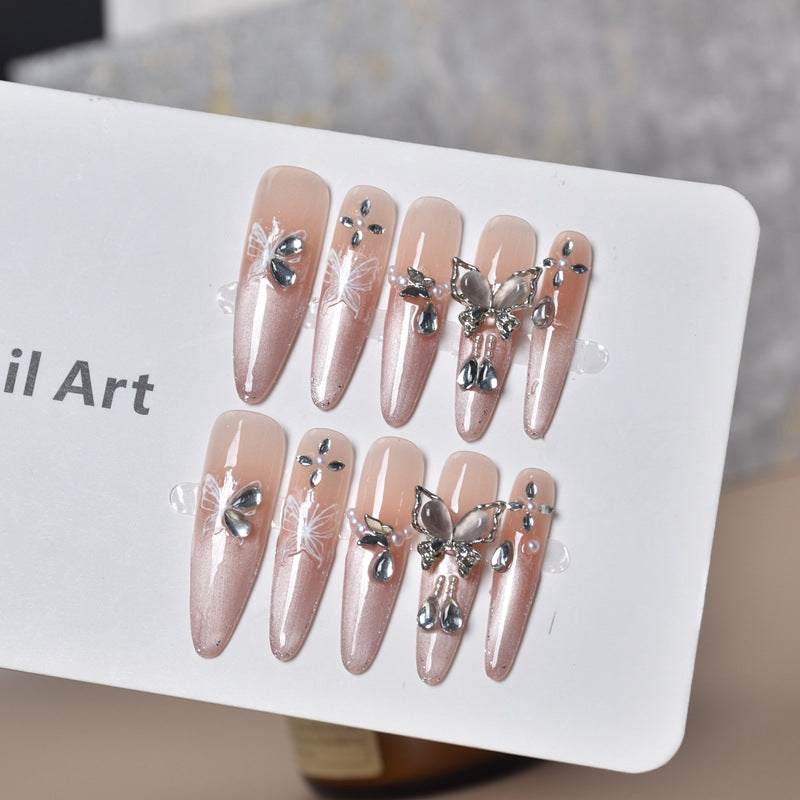 Deluxe dekorative Press-On Nagelkunst Karnz