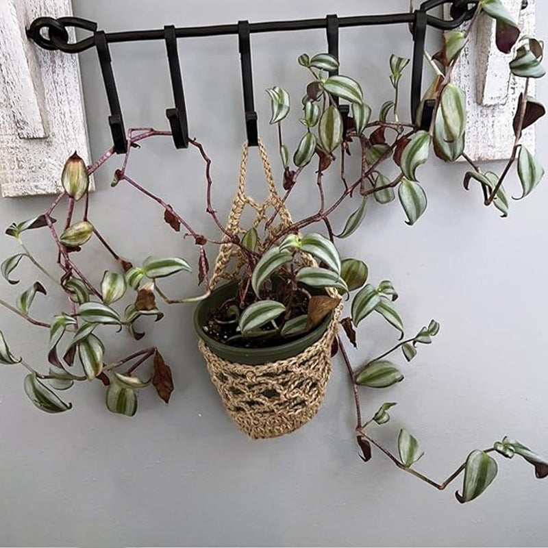 Macrame Pflanzenaufhänger Karnz
