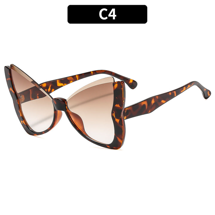 Oversized Schmetterlingsrahmen Sonnenbrille